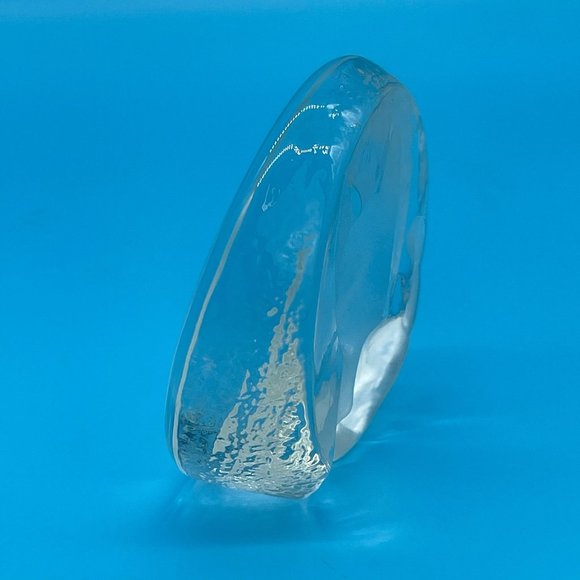 Vtg Lead Crystal Etched Paperweight Zajecar Yugoslavia Kitten Cat Ball of Yarn - Picture 4 of 9